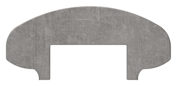 Handlauf | Maße: 40x17 mm | Länge: 3000 mm | mit Nut | Stahl (Roh) S235JR