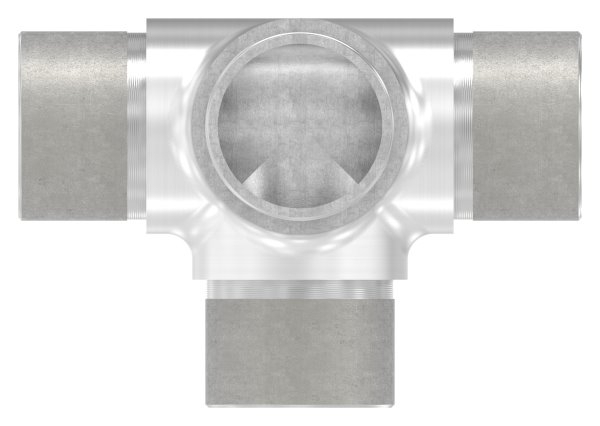 T-Stueck V2A Ø 33-7 mm 2-0 mm Wandstaerke zum Stecken-11-3662.4