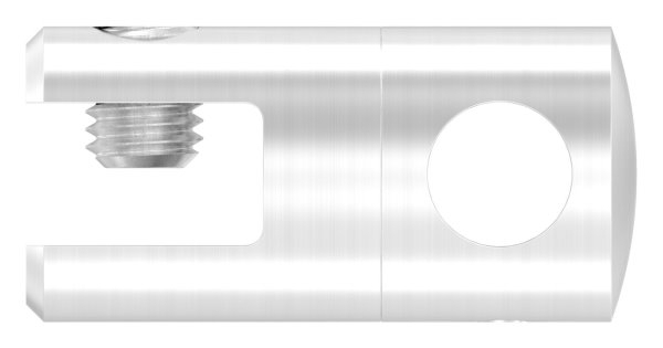 Querstab-Plattenhalter V2A Edelstahl Ø 25 mm – für Rundstäbe 12 mm inkl. Schrauben