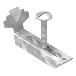 Gitterrostklemme V2A fuer Rosthoehe 30 mm MW 30-10 mm aus Edelstahl A2 1-4301- gebeizt-26-KLEMME02.4