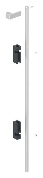 Bodenriegel XL mit zwei Befestigungen- Laenge 1000mm- zum Anschrauben- RAL 7016-88-1156712-ALU.7016