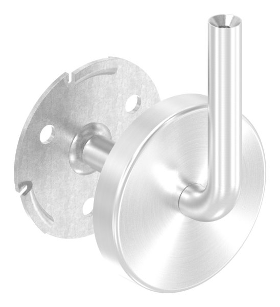 Handlaufhalter mit Abdeckrosette 70 x 12mm - Innengewinde M6-11-2084.4
