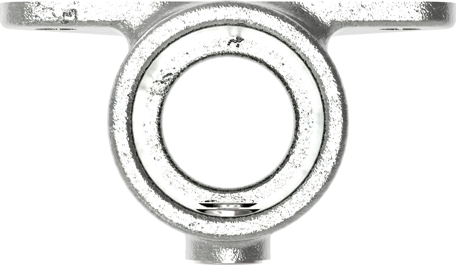 Rohrverbinder - Wandhalter Dreieckflansch - 146B34 - 33-7 mm - 1- - Feuerverzinkt u. Elektrogalvanisiert-146B34