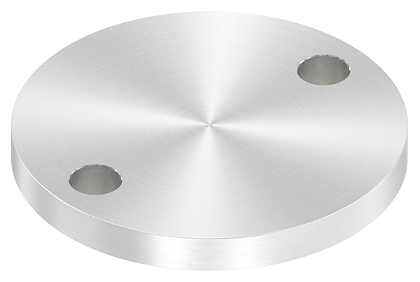 Ankerplatte Ø 100 x 10mm, mit Rundschliff, V2A