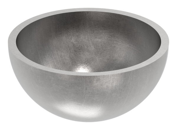 Halbhohlkugel Ø 40 mm - glatt - Stahl S235JR- roh-30-2773.8
