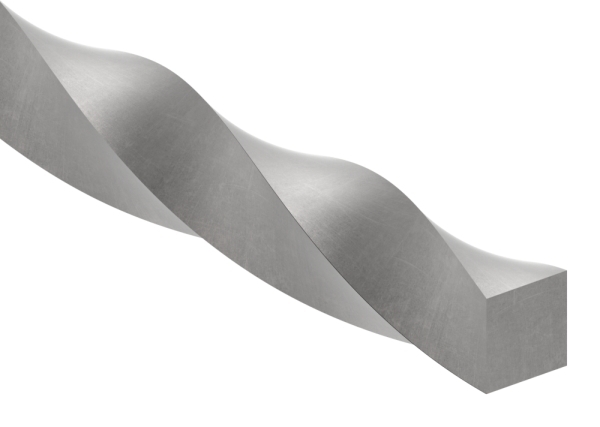 Vierkanteisen gedreht - Material- 16x16 mm - Laenge- 3000 mm - Stahl -Roh- S235JR-30-1496.8