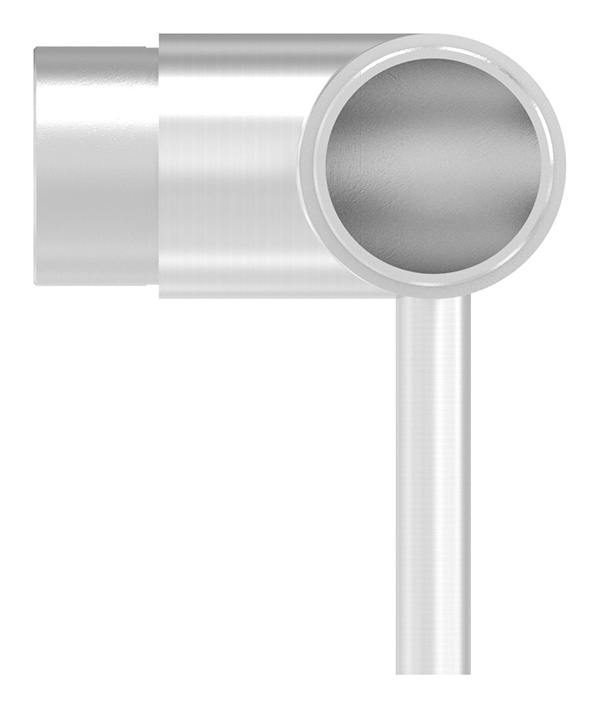 Steckecke mit Stift für Rundrohr Ø 42,4 x 2,0 mm V2A