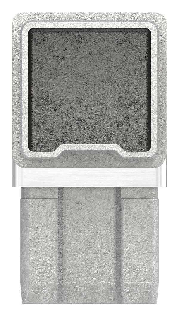 Steckverbinder 90° V2A fuer Rohr 40x40x2-0 mm-11-3851.4