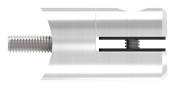 Blechhalter Ø 25 mm V2A für Anschluss Ø 42,4 mm