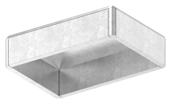 Pfeilerbedecker - fuer Rechteckrohr - Masse- 30x20 mm - Stahl S235JR- roh-30-2430.8