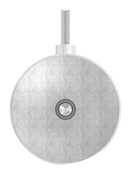Handlaufhalter mit Ronde 68x5 mm und Halteplatte für Ø 42,4 mm V2A
