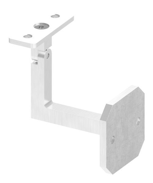 Handlaufhalter eckig mit gerader Halteplatte