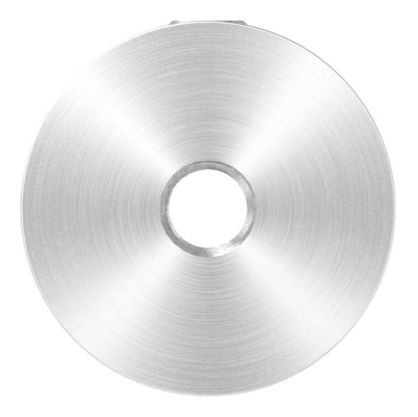 Querstabhalter V2A Edelstahl – passend für Rundstäbe 10 mm zwischen zwei FLACHeisen (Durchführung) inkl. Schrauben