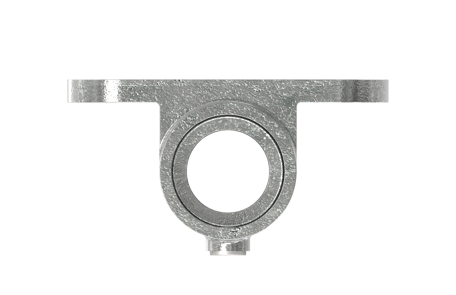 Rohrverbinder Wandhalter massiv Ø 33-7 mm -1- - Temperguss verzinkt - 246B34-246B34