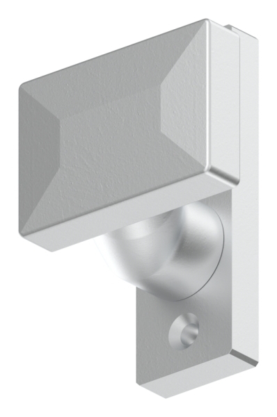 Alu-Tuerdruecker - fest mit Alu-Kurzschild - Aluminium EV1-12-3062.6