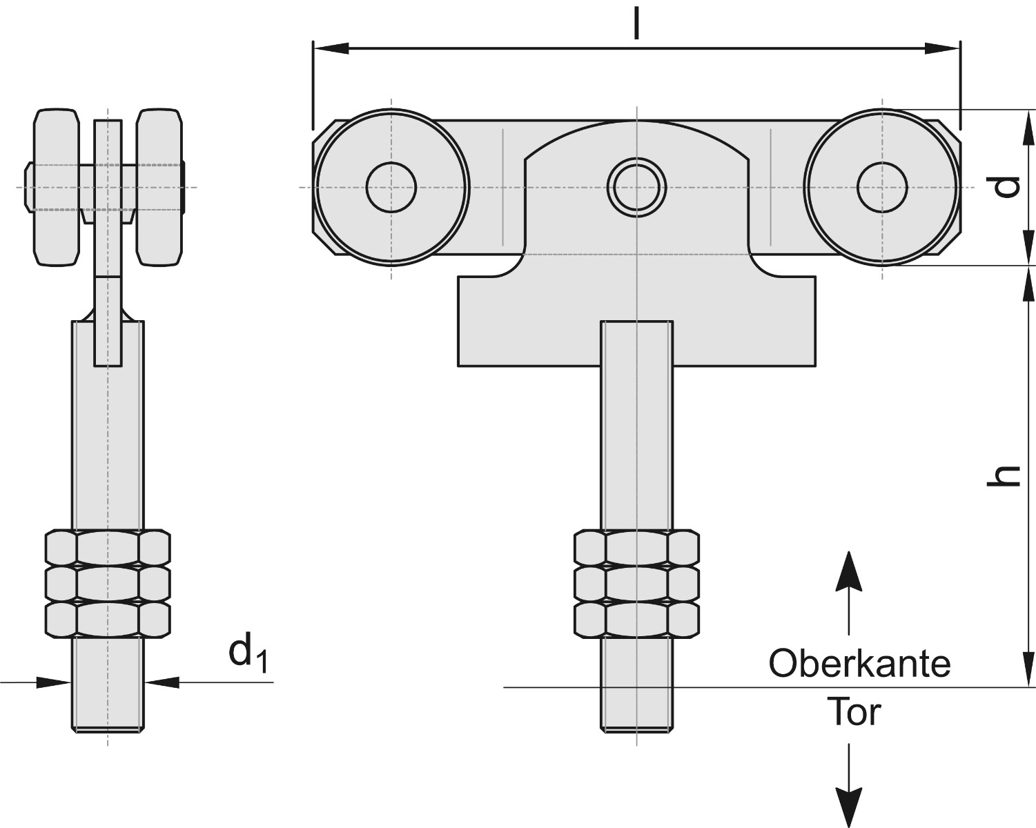Doppelrolle mit Schraubpendel Groesse 2 MEA 10336974-60-0114.7