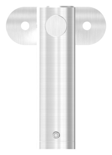 Handlaufhalter höhenverstellbar und Halteplatte für flachen Anschluss V2A