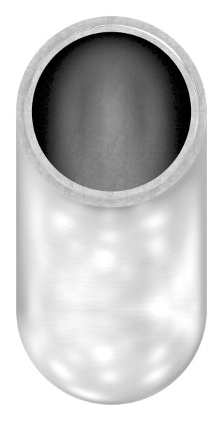 Endbogen V2A fuer Rohr Ø 48-3 x 2-0 mm 90° halbrund zum Stecken-11-3697.4