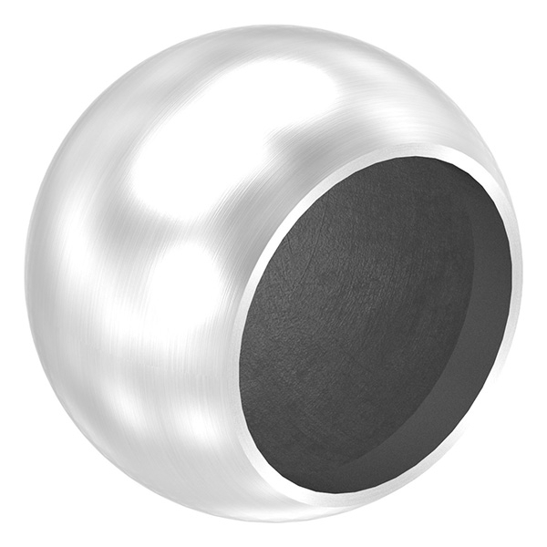 Rohrabschlusskugel hohl für 60,3mm Rohr, mit M8