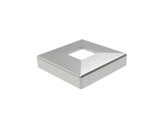 Abdeckrosette 108x108x25 mm fuer Vierkantrohr- 40x40 mm V2A-11-2706-A.4