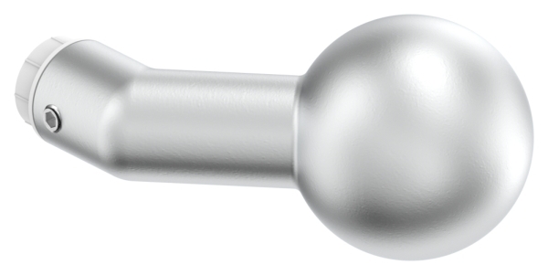 Alu-Tuerknopf gekroepft mit Kugel Ø 55 mm-12-3015.6