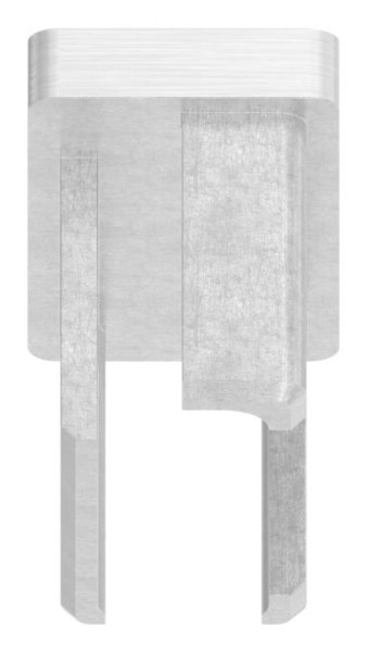 Endkappe für Rohr 40x20x2,0 mm zum Kleben V4A