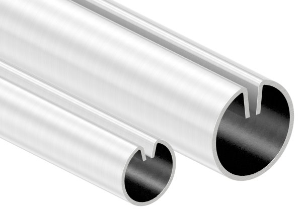 Klemmprofil Edelstahl V2A Ø 18 x 1-25 mm L = 3000 mm geschliffen Korn 240-88-1155301.240