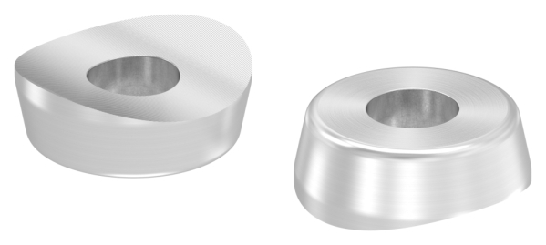 Ausgleichsstueck Edelstahl V2A Ø 48-3 mm- Ø 18 mm- Bohrung Ø 7 mm- geschliffen 240-88-1151340-240.48
