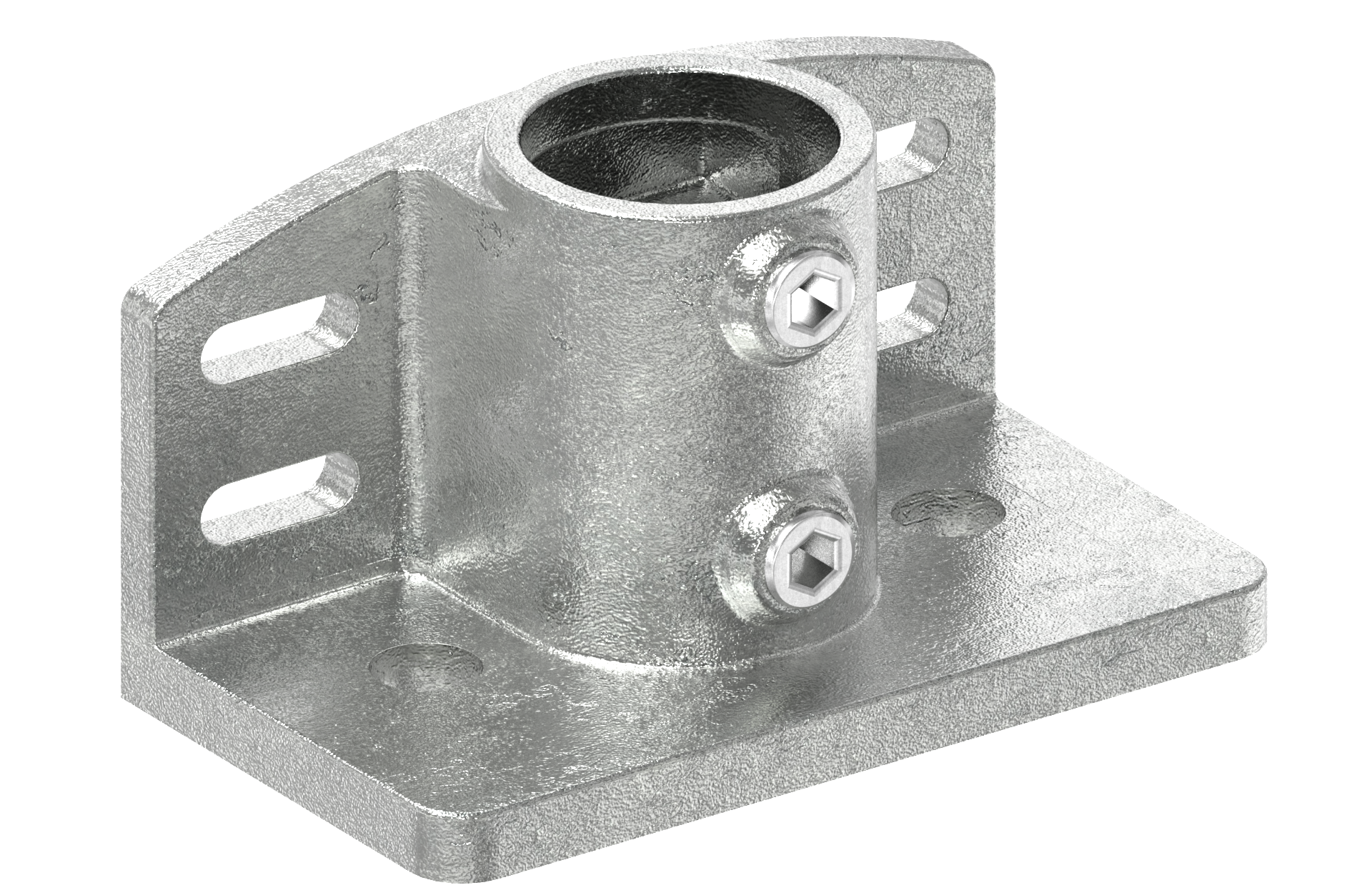 Rohrverbinder Wandhalter massiv Ø 42-4 mm -1 1-4- - Temperguss verzinkt - 247C42-247C42