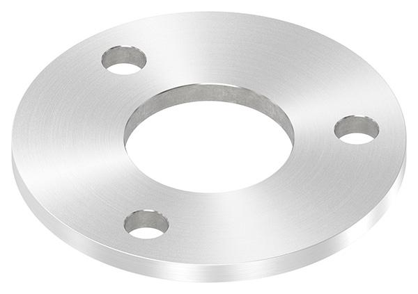 Ankerplatte Ø 100 x 6 mm mit Zentrierbohrung- Ø 42-8 mm V2A-11-2265R.4