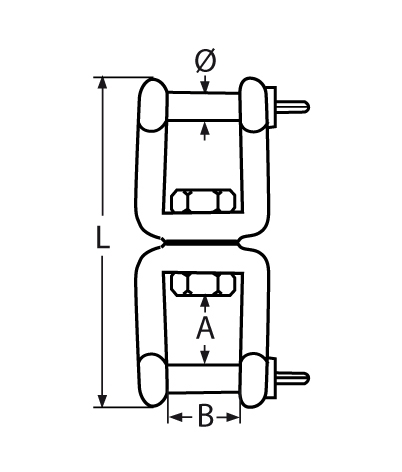 Wirbelschaekel Gabel-Gabel Laenge- 229 mm V4A - Verkauf in - VPEs-66-64-411.8256419