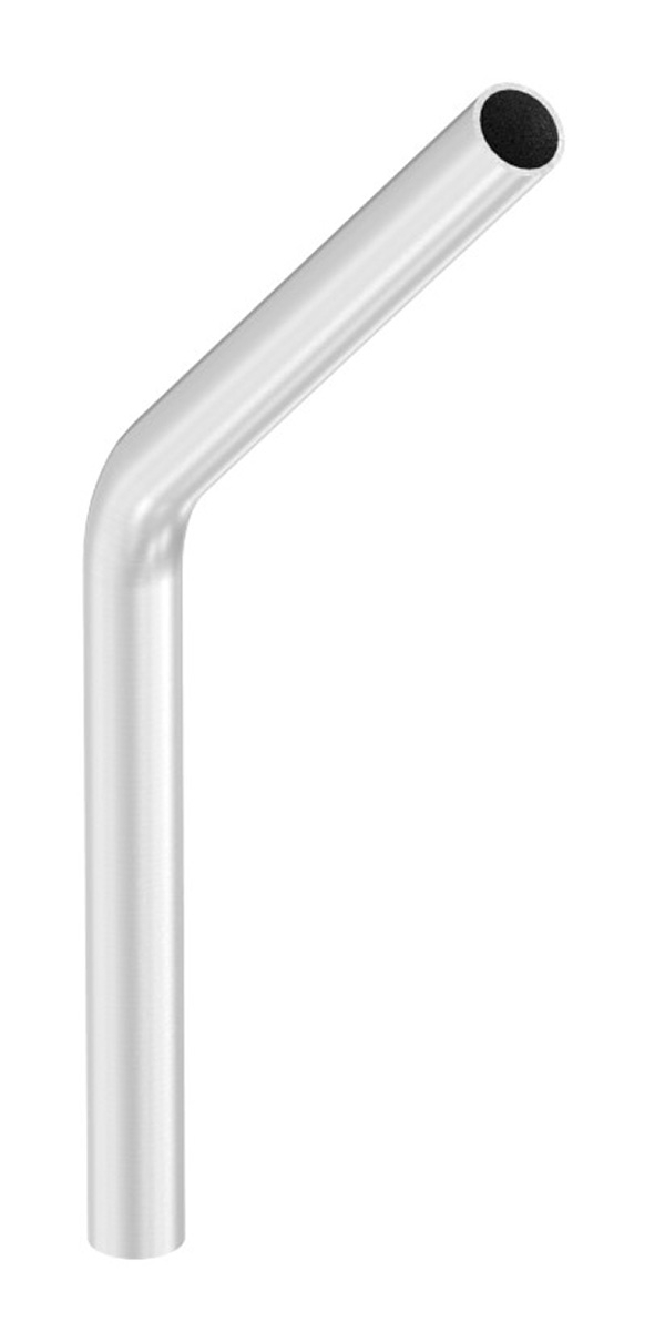 Bogen 45° | zum Schweißen | aus Rundrohr: Ø 26,9x2,0 mm | V2A