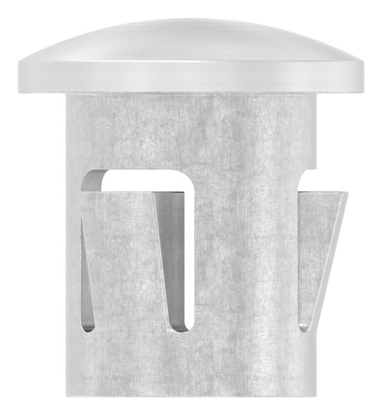 Rohrstopfen fuer Ø 16-0x1-0-2-0 mm leicht gewoelbt zum Einschlagen  V4A-11-4101.1