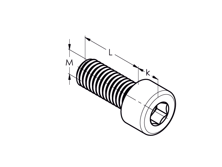 Innensechskantschraube Edelstahl AISI 304 M6x20 DIN 912-89-11ADIN912A2M6X20-A.4