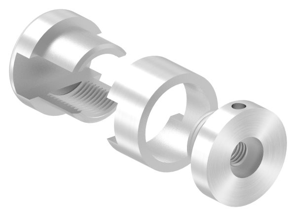 BRENK-fix® Grundhalter für Stäbe 12 x 12mm, ALU
