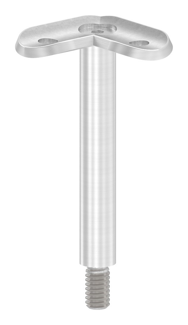 Stift Ø 12mm mit 90° Halteplatte 42,4mm, V2A