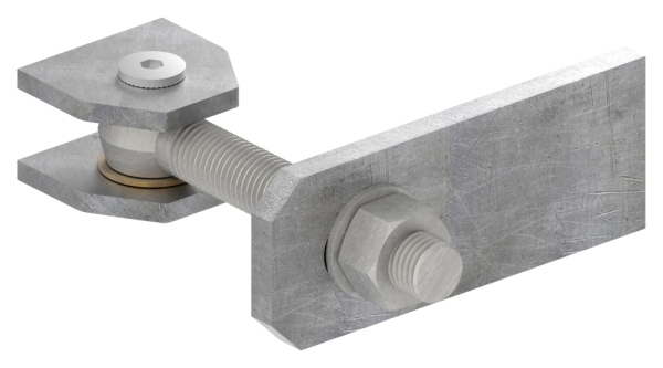 Torband M24 verstellbar Langlochlasche Stahl (roh) S235JR