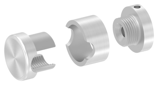 BRENK-fix® Grundhalter für Stäbe Ø 12mm, ALU