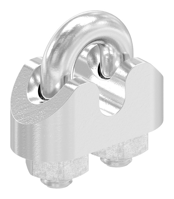 Drahtseilklemme | für Seil Ø: 3 mm | Gewinde: M4 | V4A