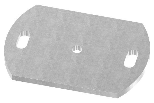 Ankerplatte 170x120x8 mm 3 Bohrungen |  Stahl roh