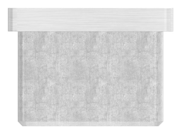 Endkappe für Rohr 35x35x2,0 mm zum Kleben V4A