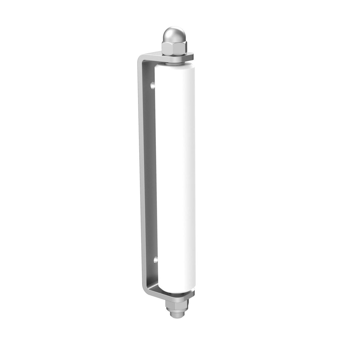 Fhrungsrolle mit Anschraubwinkel Stahl verzinkt Nylonrolle  62 mm L=76 mm-89-11H2176W-A.4
