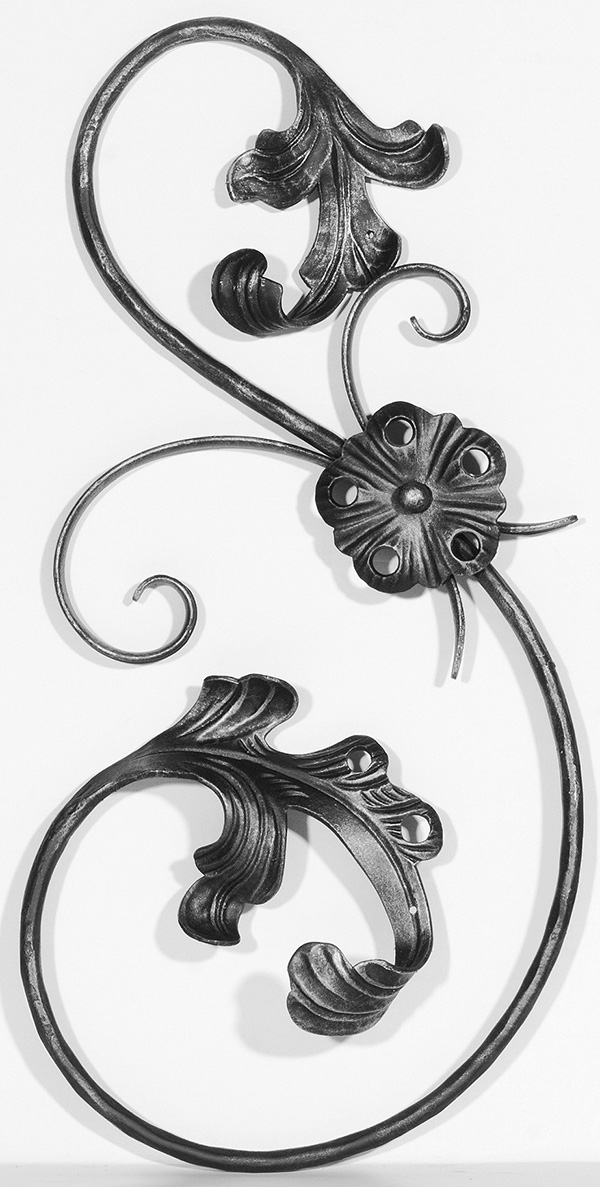 Laendliches Barock - Masse- 310x620 mm - Stahl S235JR- roh-30-1895.8