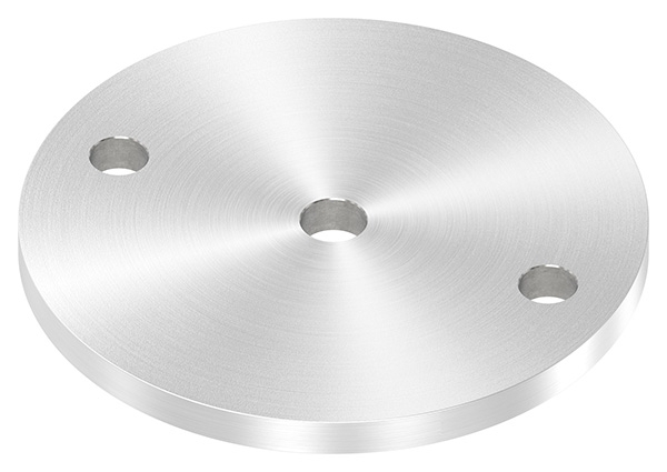 Ankerplatte Ø 120 x 8 mm mit Zentrierbohrung- Ø 12-5 mm V2A-11-2226R.4