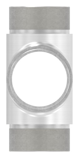 Kreuzstueck V2A fuer Rohr Ø 48-3 x 2-0 mm zum Stecken-11-3657.4