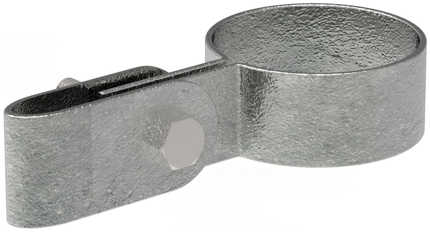 Rohrverbinder Gitterhalter einfach Ø 33-7 mm -1- - Temperguss verzinkt - 170B34-170B34