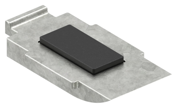1 Sicherungsboden zu Glasklemme 63x45x30 mm AbZ Zink