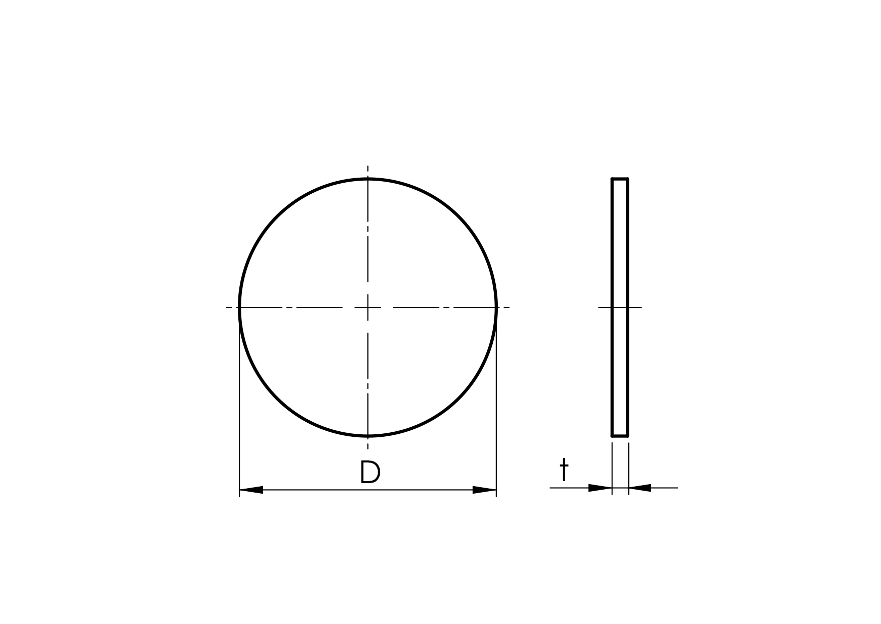 Endkappe Edelstahl AISI 304 D 120 mm t 6 mm geschliffen-89-11A1732120X6-A.4