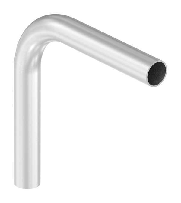 Bogen 90° | zum Schweißen | aus Rundrohr: Ø 42,4x2,6 mm | V2A