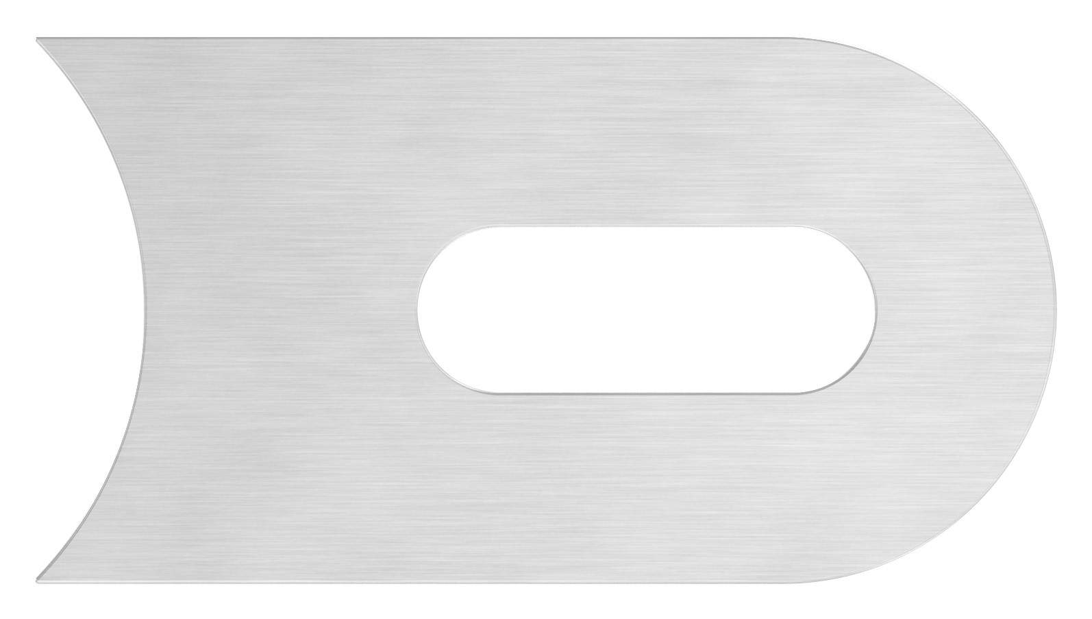 Anschweißlasche 50x30x6 mm Langloch 25x9mm Anschluss 42,4 mm V2A